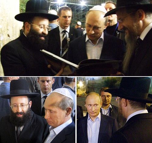 putin with kike rabbies