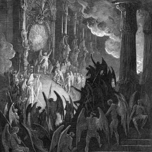 Gustave Dore - Paradise Lost Satan in Council engraving by Gustave Dor - (MeisterDrucke-650067).jpg