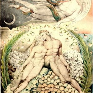 William Blake - Satan Watching the Caresses of Adam and Eve - (MeisterDrucke-26158).jpg