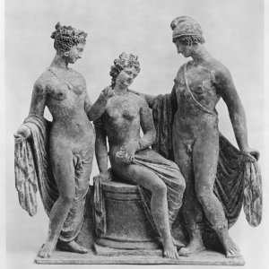 Greek School - Aphrodite Helen and Paris from Tanagra.jpg