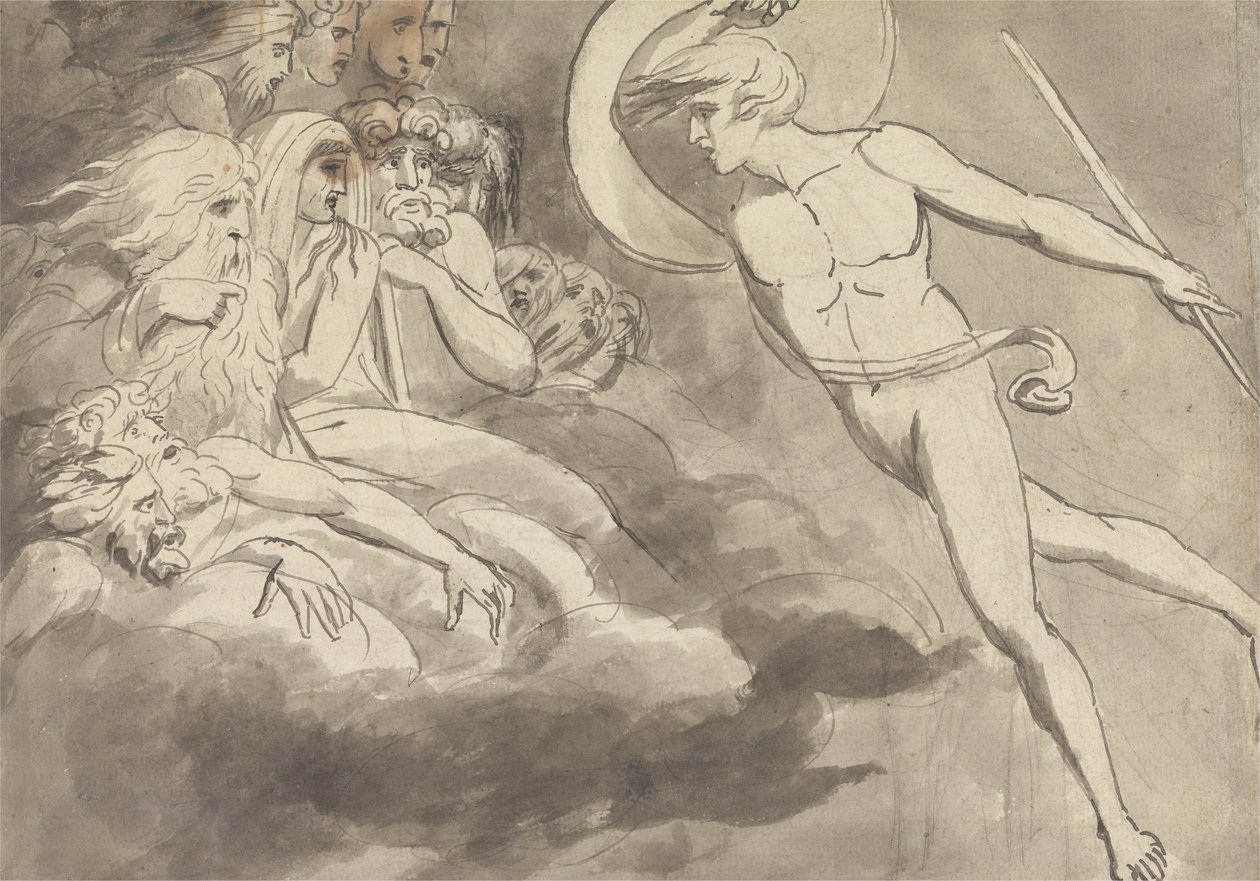 William Blake - Satan Approaching the Court of Chaos - (MeisterDrucke-1993).jpg